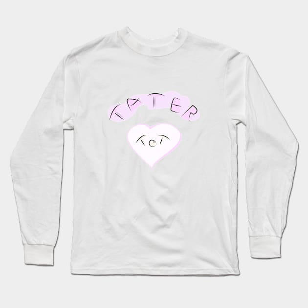 Tater tot the cat heart Long Sleeve T-Shirt by ZOOLAB